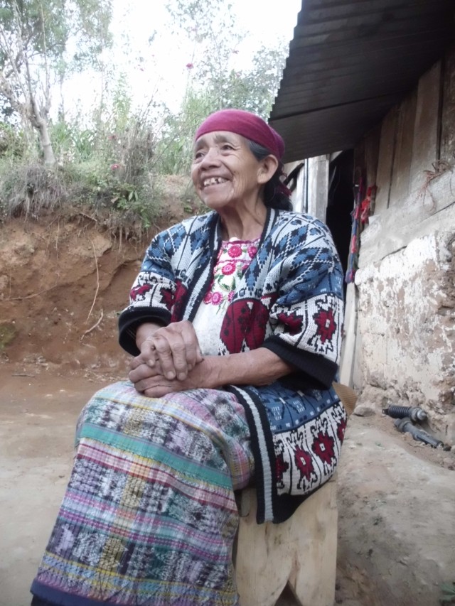 Fun story about this old woman. She was baptized 45 years ago. Barely speaks Spanish. Is endowed, and sealed to her family, attends every Sunday, her son died a few years ago, and her recompense was Q70,000. She paid Q7,000 for her tithing of course, and when she handed it to the bishop at that time, he told her that it would be better for her to keep it since she is now widowed, and without children, and that it would help her live. She then responded, ''Don't rob me of my blessings from God.'' And gave him the money. I have never met a more faithful woman here. She is 80 something years old, and this week I recorded her testimony in Ki'ché, and took this picture. Just a little cultural snidbit of Momos.